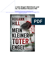 Mein Kleiner Toter Engel Steinbach Und Wagner 15 1St Edition Roxann Hill Full Chapter