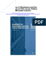 Download Memories Of Resistance And The Holocaust On Film 1St Ed Edition Mercedes Camino full chapter