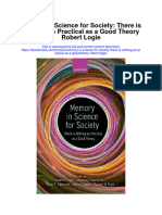 Memory in Science For Society There Is Nothing As Practical As A Good Theory Robert Logie Full Chapter
