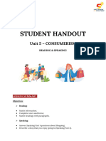Unit 5-CONSUMERISM - Student Handout