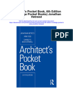 Architects Pocket Book 6Th Edition Routledge Pocket Books Jonathan Hetreed Full Chapter