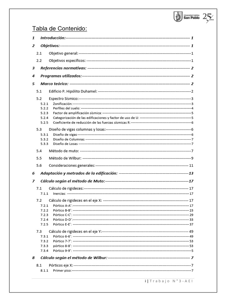 Analisis Sismico Pdf Viga Estructura Columna