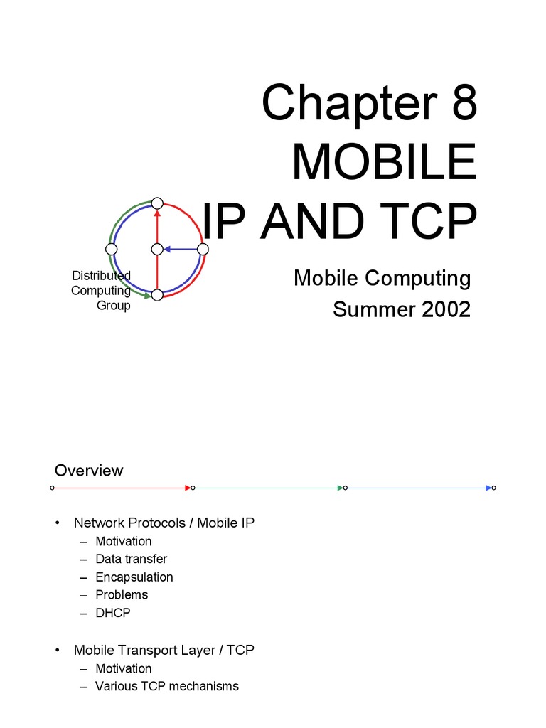 Mobile Ip and TCP | PDF | Transmission Control Protocol | Ip Address