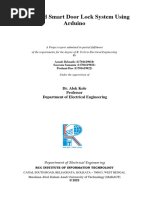 IOT Based Smart Door Lock System Using Arduino: Dr. Alok Kole Professor Department of Electrical Engineering