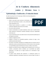 Trastornos de La Conducta Alimentaria en Adolescentes y Jóvenes Parte I