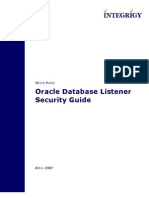 Oracle Database Listener Security Guide