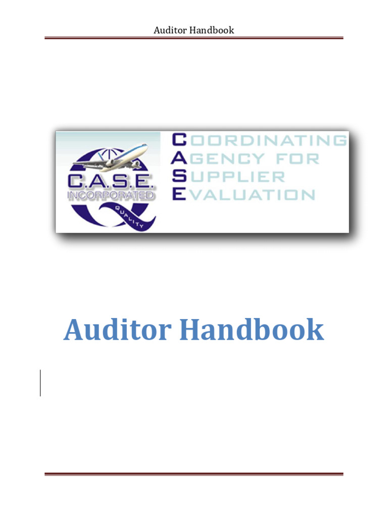 Auditor Handbook Rev1 | PDF | Audit | United States Antitrust Law