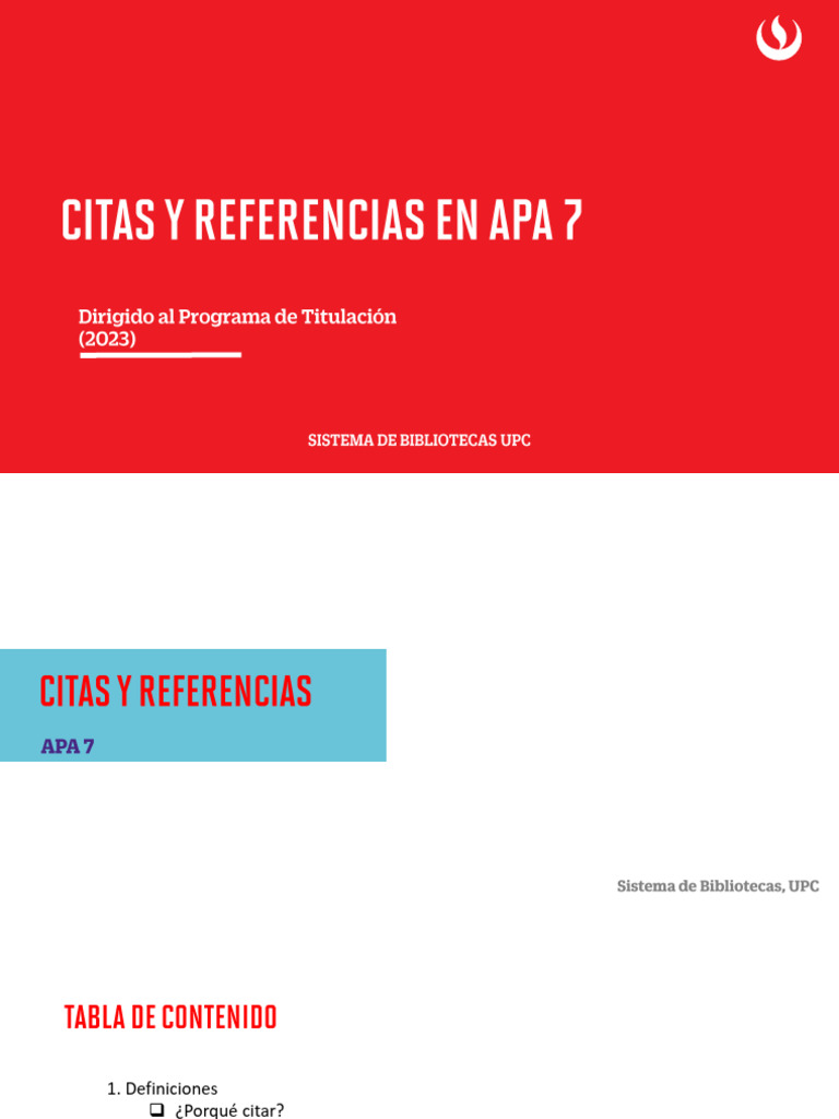 Citar Tablas en APA 7: Guía UPC | PDF