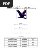 Caso - Formulacion y Evaluacion de Proyectos