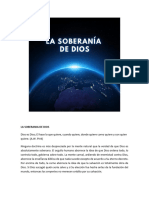 Texto Complementario Semana 5 LA SOBERANIA DE DIOS