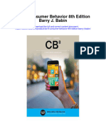 CB 8 Consumer Behavior 8Th Edition Barry J Babin Full Chapter