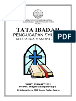 Tata Ibadah Syukur Keluarga Manopo Giri 250322