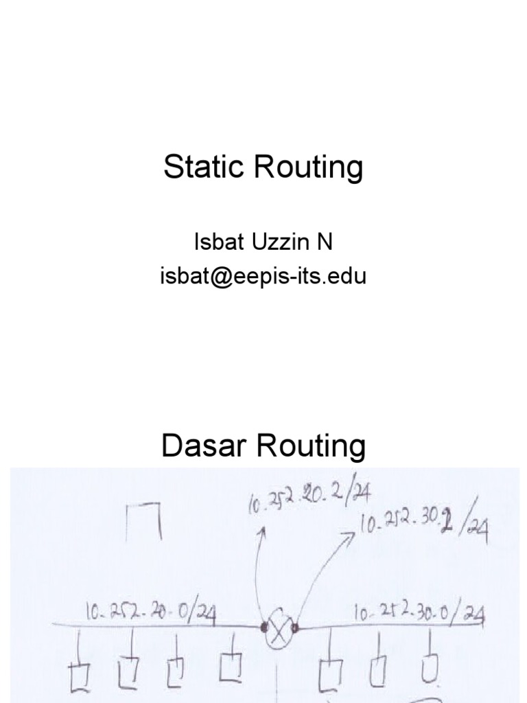 Static Routing | PDF