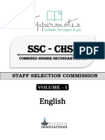 SSC CHSL English Samples English