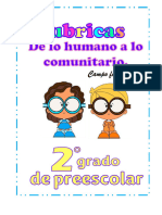 2do Grado Rubricas de Lo Humano y Lo Comunitario