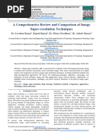 A Comprehensive Review and Comparison of Image Super-Resolution Techniques