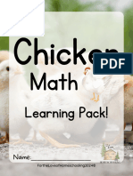 Chicken Math Learning Pack by FTLOH
