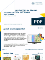 Analisis Dan Pemodelan Spasial Serta Output SIG