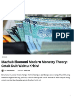 Mazhab Ekonomi Modern Monetry Theory - Cetak Duit Waktu Krisis! - The Patriots