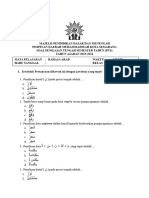 SOAL PAT BAHASA ARAB KELAS 7 2023-2024