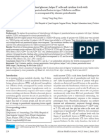 Associations of Blood Glucose Helper T Cells and Cytokine Levels With Degree of Periodontal Lesion in Type 2 Diabetes Mellitus Patients Accompanied by Chronic PeriodontitisAfrican Health Sciences