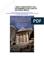 Rabbinic Tales of Destruction Sex Gender and Disability in The Ruins of Jerusalem Belser All Chapter