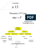 L13 Newton 2nd Law Hirotaka Sato (2)