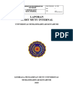 Laporan Audit Mutu Internal: Universitas Muhammadiyah Kotabumi