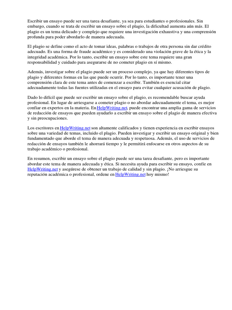 Ensayos Sobre El Plagio | PDF | Ensayos | Deshonestidad academica