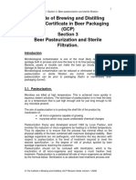GCP Sect3 Beer Pasteurisation & Sterile Filtration
