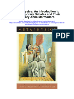Download Metaphysics An Introduction To Contemporary Debates And Their History Anna Marmodoro full chapter
