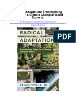 Radical Adaptation Transforming Cities For A Climate Changed World Stone JR All Chapter