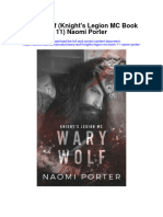 Download Wary Wolf Knights Legion Mc Book 11 Naomi Porter all chapter