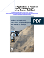 Methods and Applications in Petroleum and Mineral Exploration and Engineering Geology Said Gaci Full Chapter