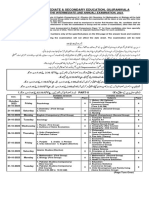 Date Sheet Inter 2ND Annual 2023