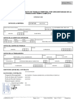 Comunicación Del Contrato de Trabajo Temporal Por Circunstancias de La Producción Tiempo Completo