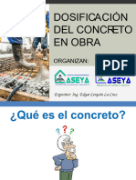 1.-Dosificacion del concreto en obra