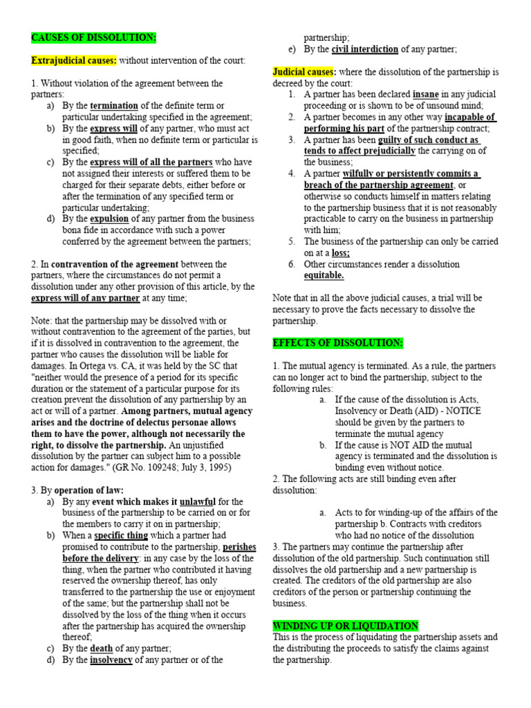 Chapter 3-4 Summary | PDF | Limited Partnership | Partnership
