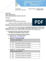 Surat Pemberitahuan STS Genap & SAT SMA