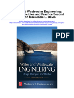 Water and Wastewater Engineering Design Principles and Practice Second Edition Mackenzie L Davis All Chapter