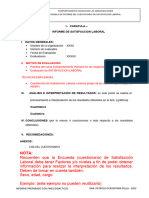 Modelo de informe  SATISFACCION LABORAL