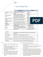 Final Verbal Test - Student Information - HW4