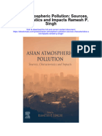 Asian Atmospheric Pollution Sources Characteristics and Impacts Ramesh P Singh Full Chapter