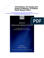 Download Asian Transformations An Inquiry Into The Development Of Nations 1St Edition Deepak Nayyar Eds full chapter