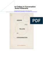 Asking and Telling in Conversation Anita Pomerantz Full Chapter