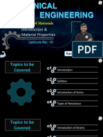 Introduction & Properties of Materials 01 - Class Notes