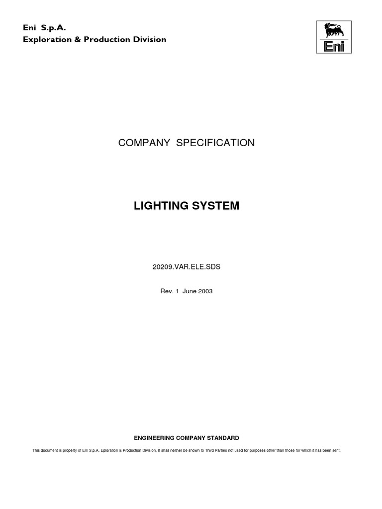 Lighting System Design Standards | PDF | Lighting | Safety