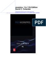 Microeconomics 11E 11Th Edition David C Colander Full Chapter