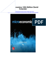 Microeconomics 10Th Edition David Colander Full Chapter