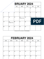 February 2024 Calendar